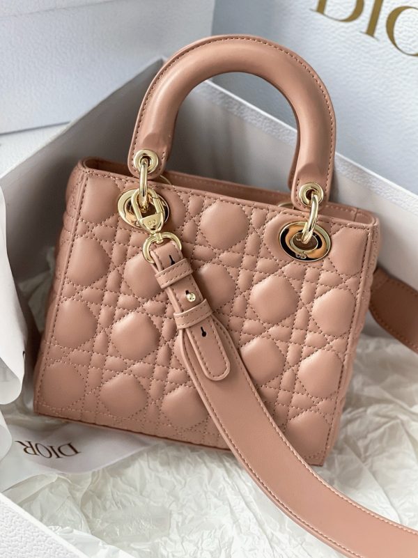 Imitation Petit Sac Lady Dior My ABCDior en rose poudré – Image 4