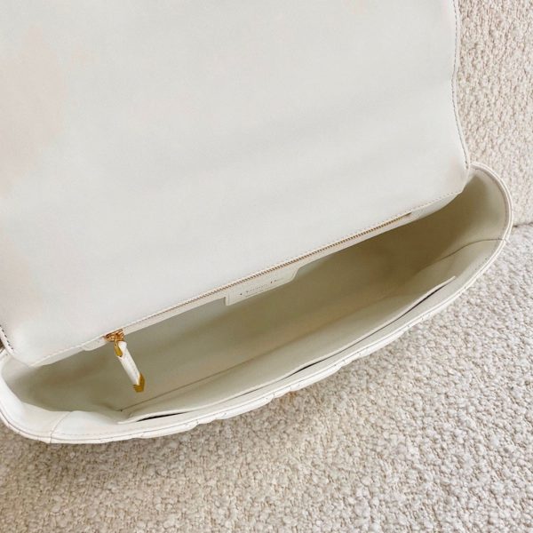 Réplique Sac Dior Caro Large en blanc – Image 2