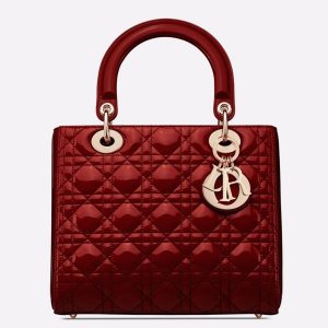 Fausse Sac Lady Dior Medium en rouge