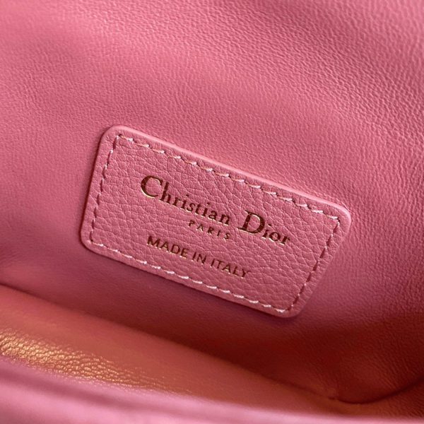 Fausse Micro Sac Dior Caro en rose – Image 3