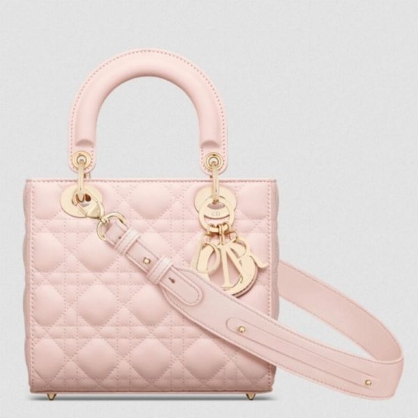 Contrefaçon Petit Sac Lady Dior My ABCDior en rose pastel