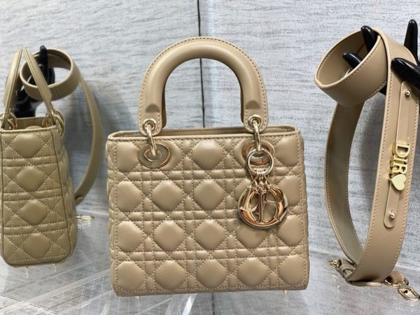 Réplique Petit Sac Lady Dior My ABCDior en sable – Image 3