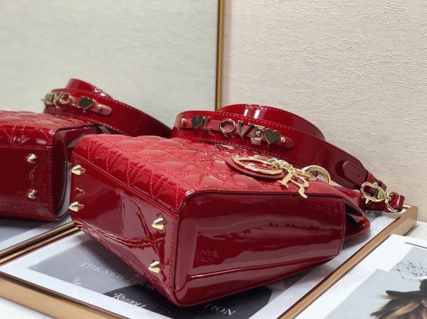 Fausse Petit Sac Lady Dior My ABCDior en rouge – Image 2