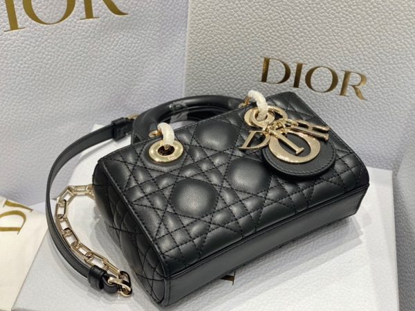 Contrefaçon Petit Sac Lady D-Joy en noir – Image 9