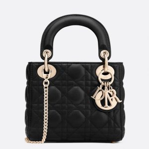 Contrefaçon Mini Sac Lady Dior en noir