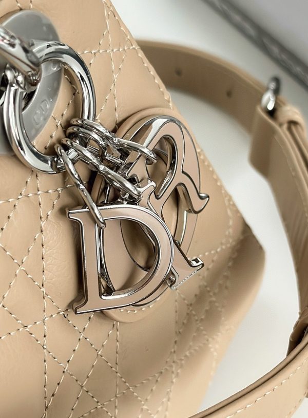 Réplique Petit Sac Lady Dior My ABCDior en beige cannage – Image 3