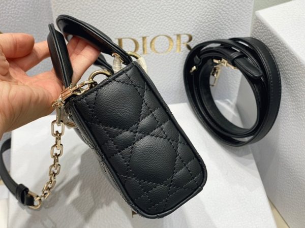 Contrefaçon Petit Sac Lady D-Joy en noir – Image 7