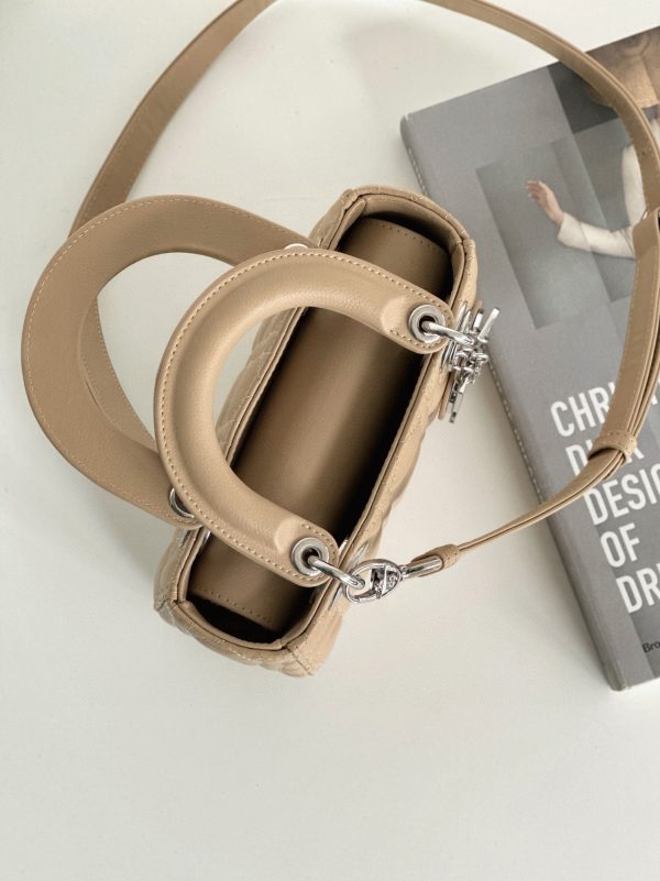 Réplique Petit Sac Lady Dior My ABCDior en beige cannage – Image 2