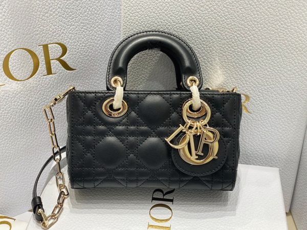 Contrefaçon Petit Sac Lady D-Joy en noir – Image 5