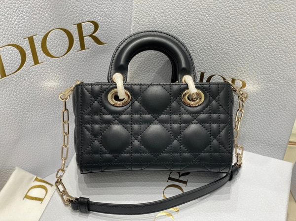 Contrefaçon Petit Sac Lady D-Joy en noir – Image 4
