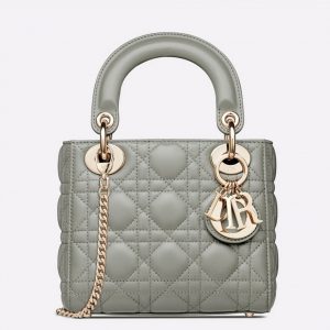 Réplique Mini Sac Lady Dior en gris