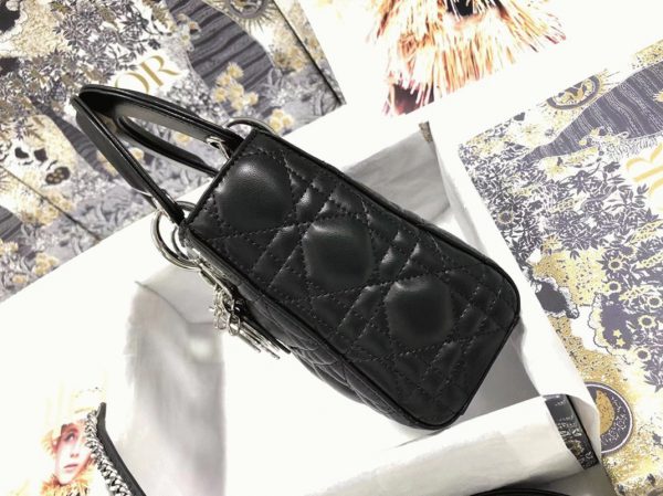 Fausse Mini Sac Lady Dior en noir – Image 3