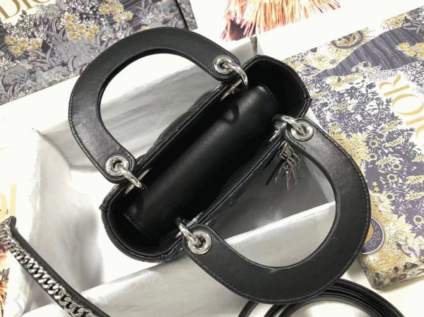 Fausse Mini Sac Lady Dior en noir – Image 4