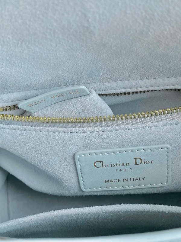 Réplique Petit Sac Lady Dior My ABCDior en bleu placide – Image 4