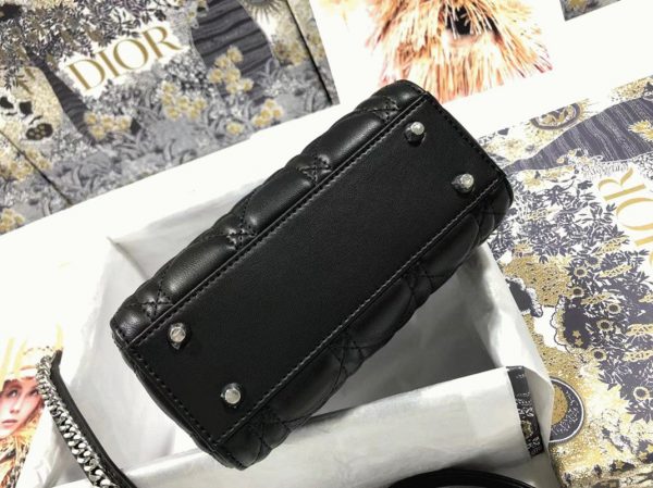Fausse Mini Sac Lady Dior en noir – Image 8