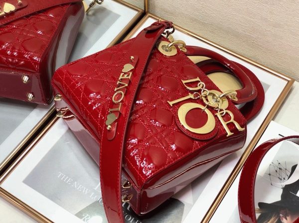 Fausse Petit Sac Lady Dior My ABCDior en rouge – Image 4