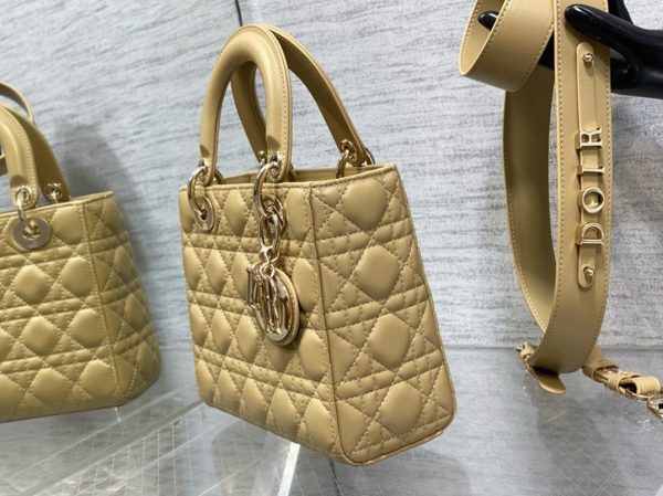 Fausse Petit Sac Lady Dior My ABCDior en jaune pastel – Image 6