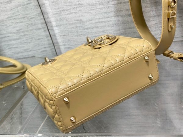Fausse Petit Sac Lady Dior My ABCDior en jaune pastel – Image 3