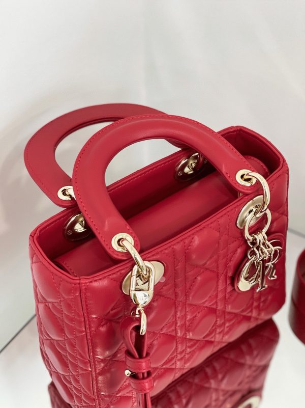 Fausse Petit Sac Lady Dior My ABCDior en rouge – Image 10