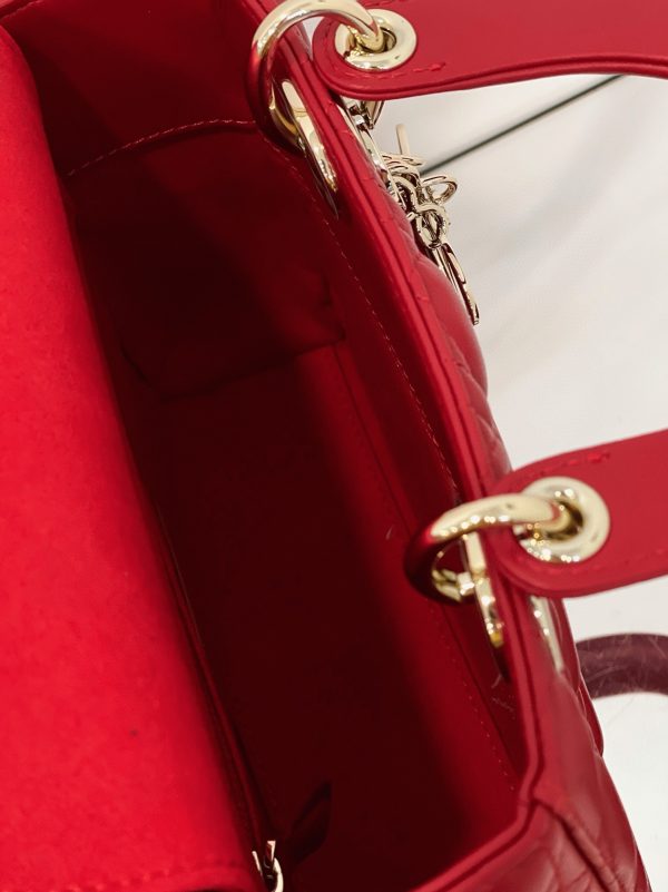 Fausse Petit Sac Lady Dior My ABCDior en rouge – Image 4