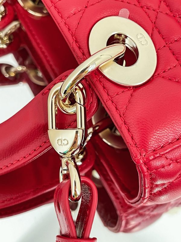 Fausse Petit Sac Lady Dior My ABCDior en rouge – Image 3