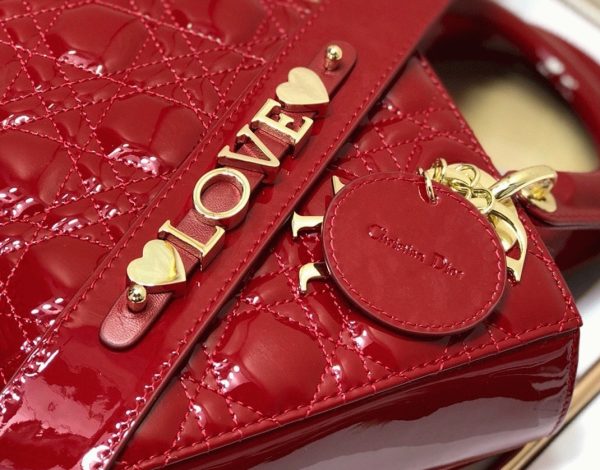 Fausse Petit Sac Lady Dior My ABCDior en rouge – Image 9