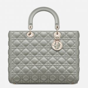Réplique Sac Lady Dior Large en gris