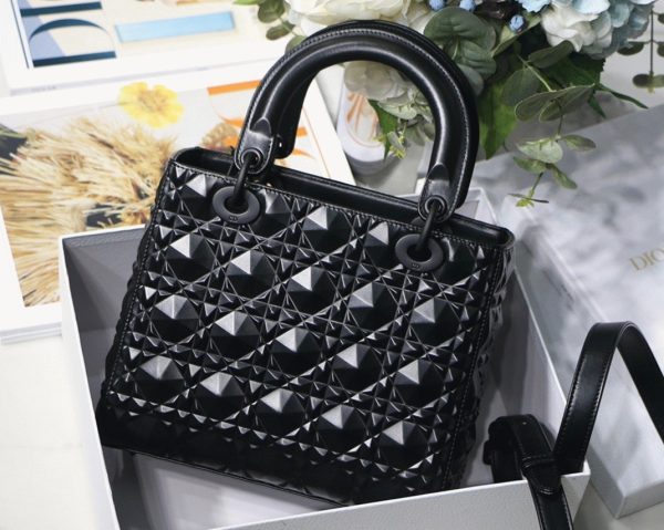 Imitation Sac Lady Dior Medium en noir – Image 4
