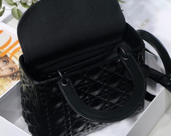 Imitation Sac Lady Dior Medium en noir – Image 3
