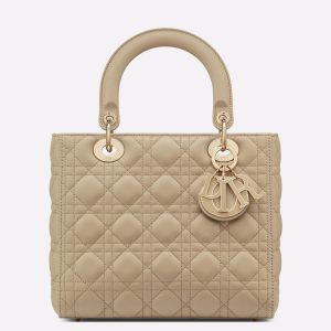 Contrefaçon Sac Lady Dior Medium en beige