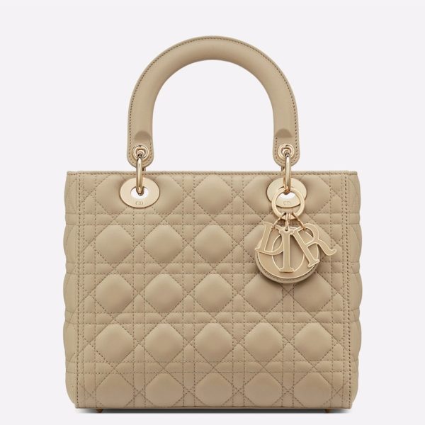 Contrefaçon Sac Lady Dior Medium en beige