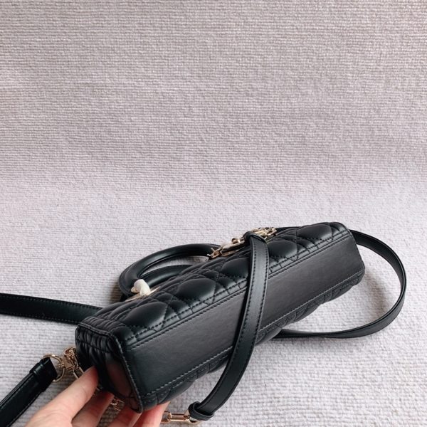 Fausse Sac Lady D-Joy Medium en noir – Image 10