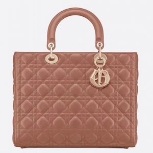 Imitation Sac Lady Dior Large en rose poudré