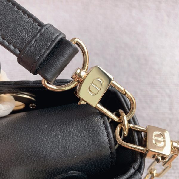 Fausse Sac Lady D-Joy Medium en noir – Image 4