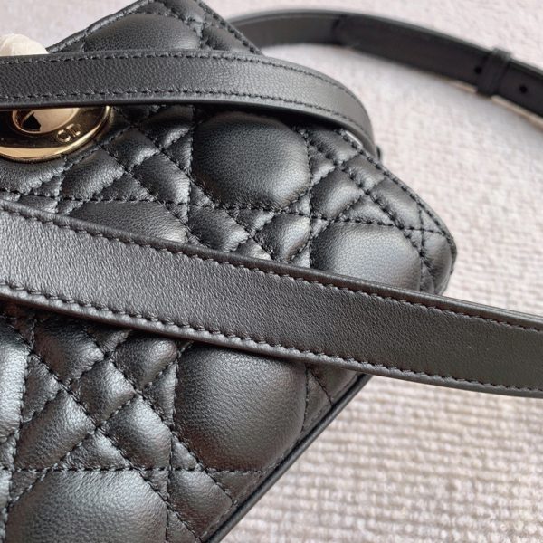 Fausse Sac Lady D-Joy Medium en noir – Image 3