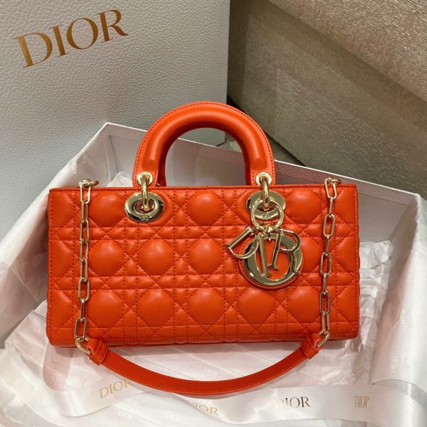 Réplique Sac Lady D-Joy Medium en orange – Image 11