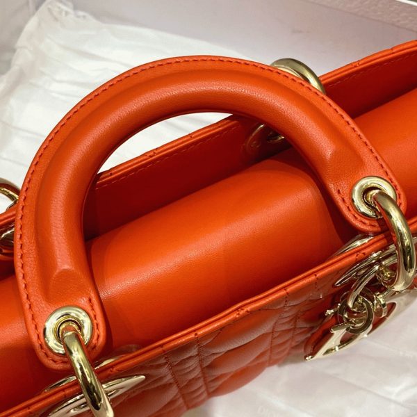 Réplique Sac Lady D-Joy Medium en orange – Image 9