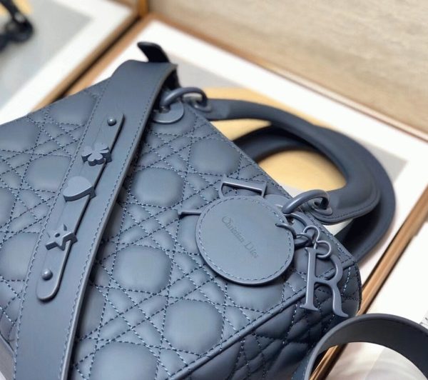 Réplique Petit Sac Lady Dior My ABCDior en bleu – Image 3