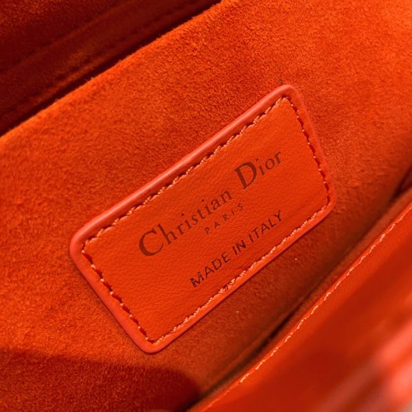 Réplique Sac Lady D-Joy Medium en orange – Image 7