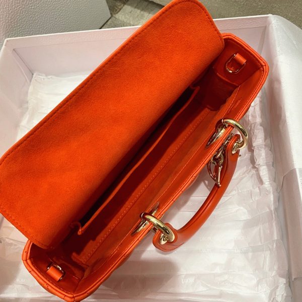 Réplique Sac Lady D-Joy Medium en orange – Image 6