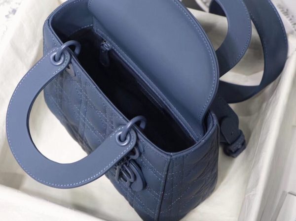 Réplique Petit Sac Lady Dior My ABCDior en bleu – Image 6
