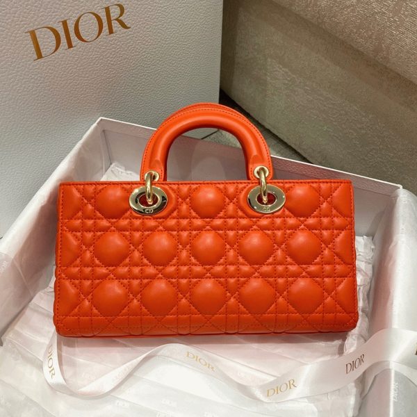 Réplique Sac Lady D-Joy Medium en orange – Image 4