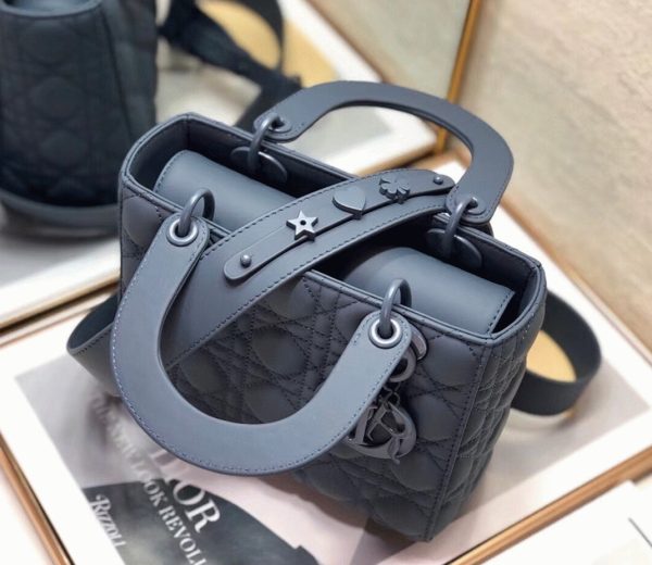 Réplique Petit Sac Lady Dior My ABCDior en bleu – Image 7