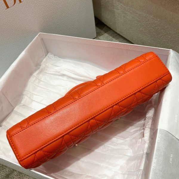 Réplique Sac Lady D-Joy Medium en orange – Image 3