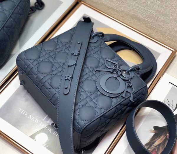 Réplique Petit Sac Lady Dior My ABCDior en bleu – Image 8