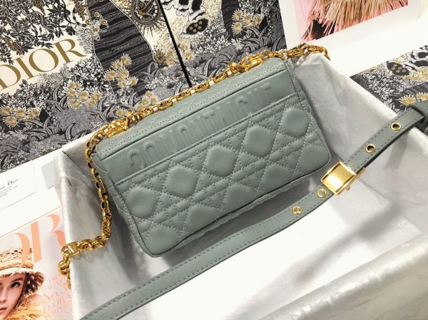 Réplique Petit Sac Dior Caro en gris – Image 4