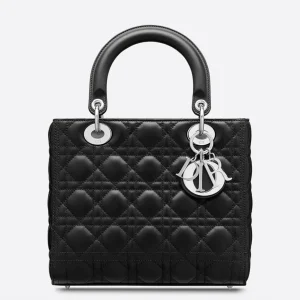 Fausse Sac Lady Dior Medium en noir