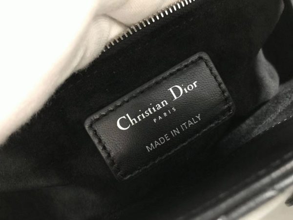 Fausse Sac Lady Dior Medium en noir – Image 9