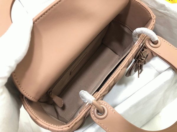 Réplique Petit Sac Lady Dior My ABCDior en rose poudré – Image 6