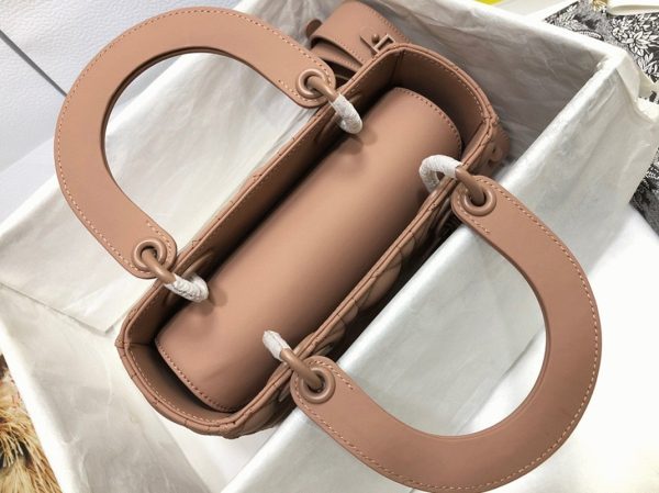 Réplique Petit Sac Lady Dior My ABCDior en rose poudré – Image 8